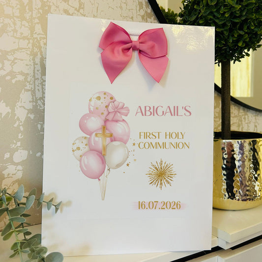 First Holy Communion Gift Bag Personalised with Name
