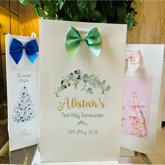 First Holy Communion Gift Bag Personalised with Name