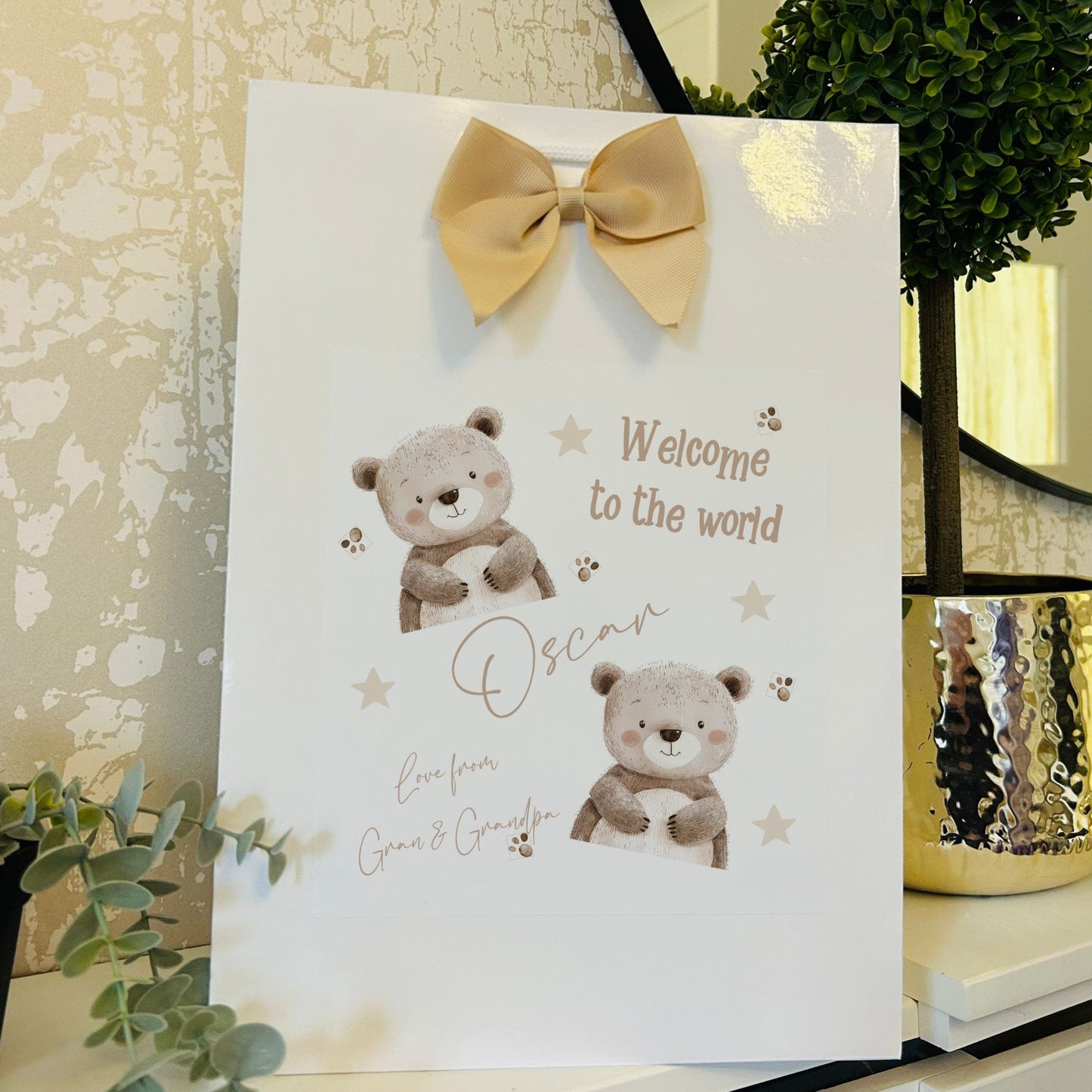Personalised New Baby Gift Bag