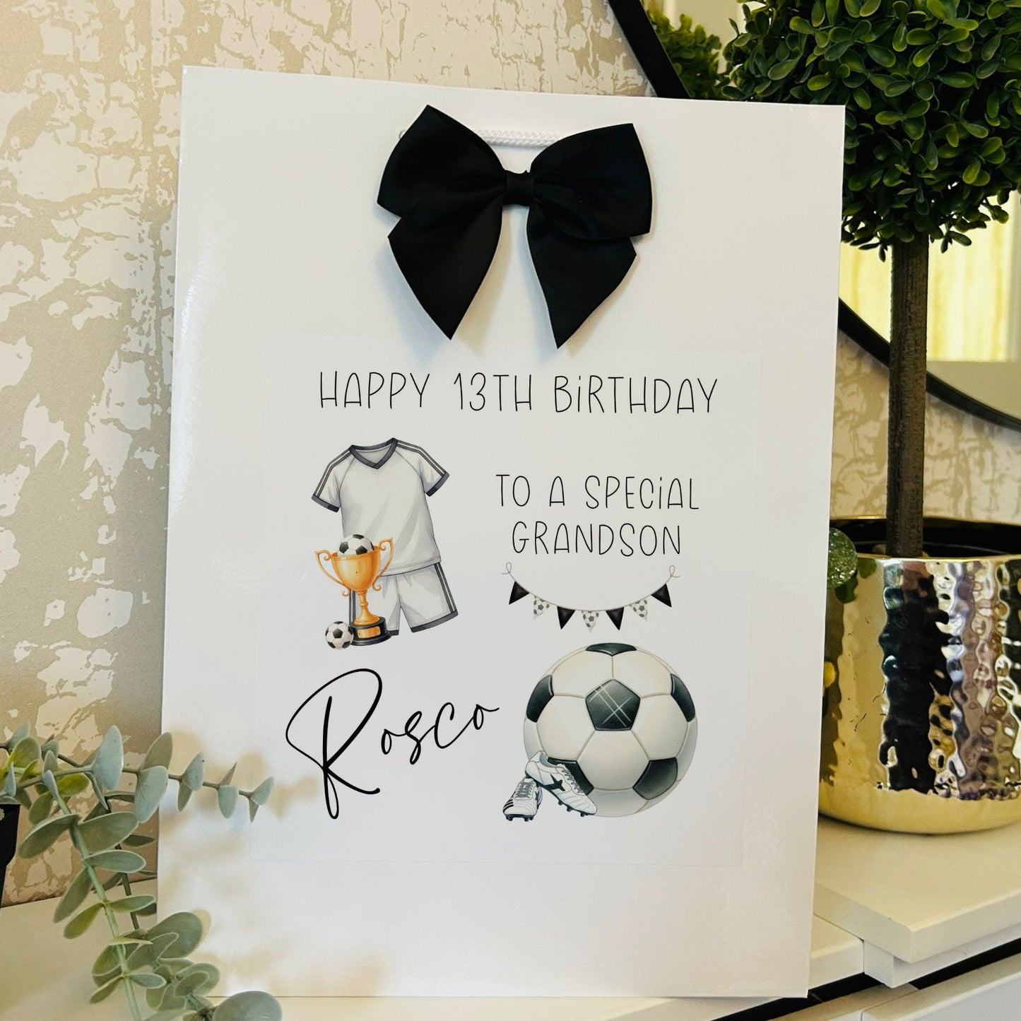Children's Gift Bag Personalised with Name & Age