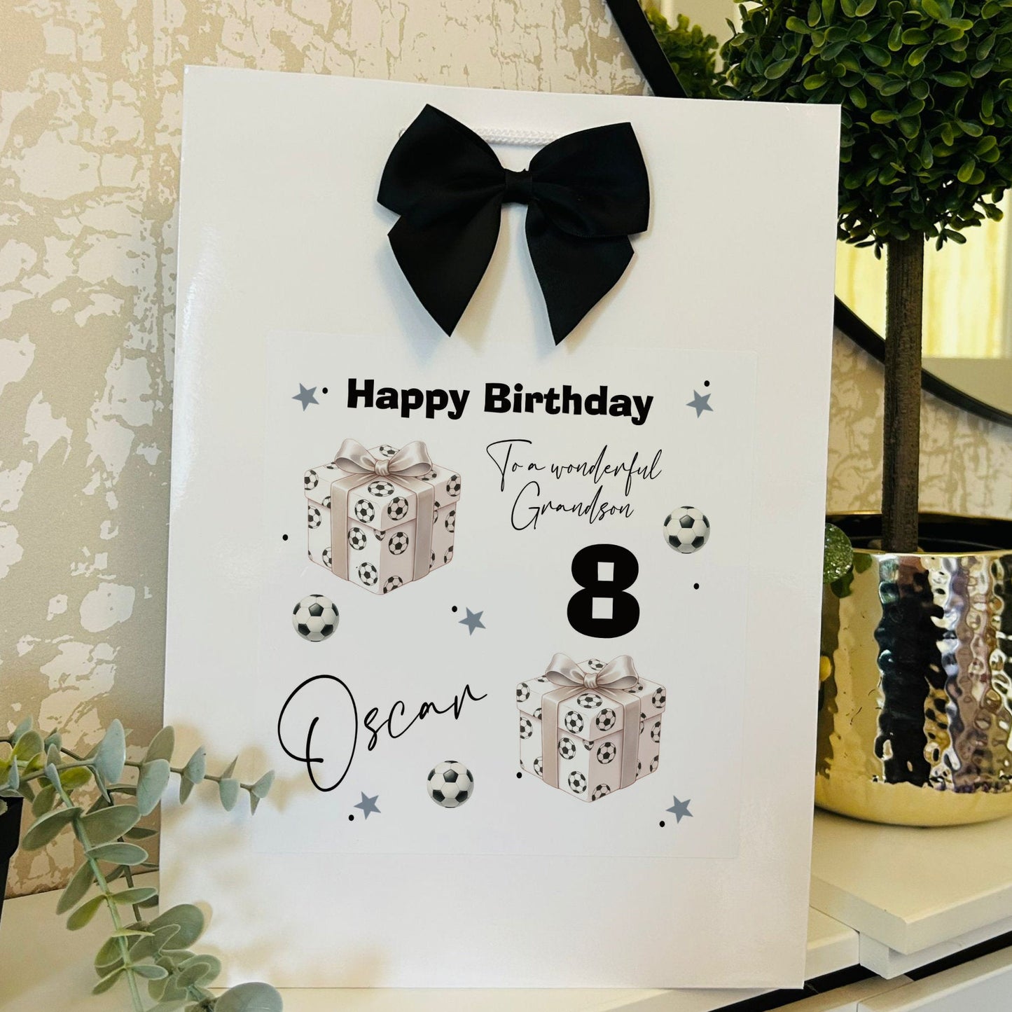 Children's Gift Bag Personalised with Name & Age
