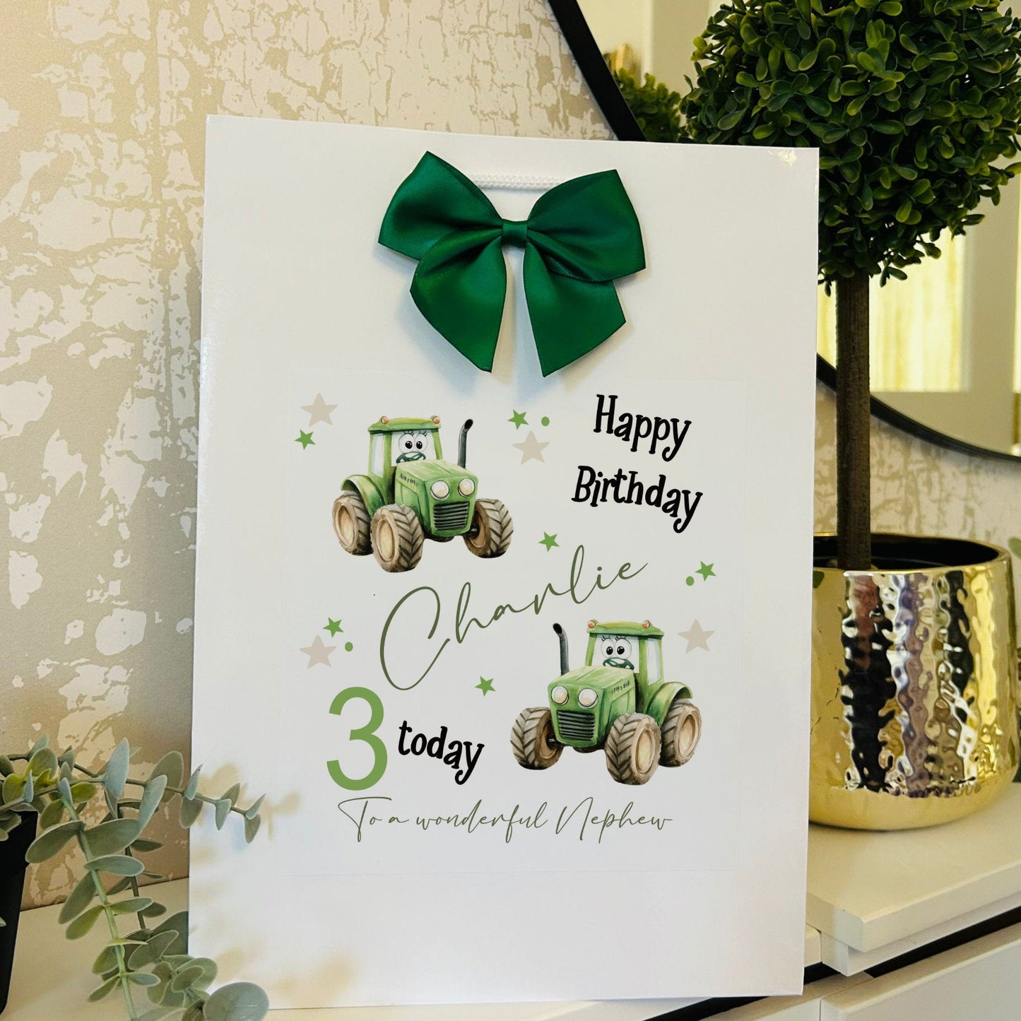 Children's Gift Bag Personalised with Name & Age