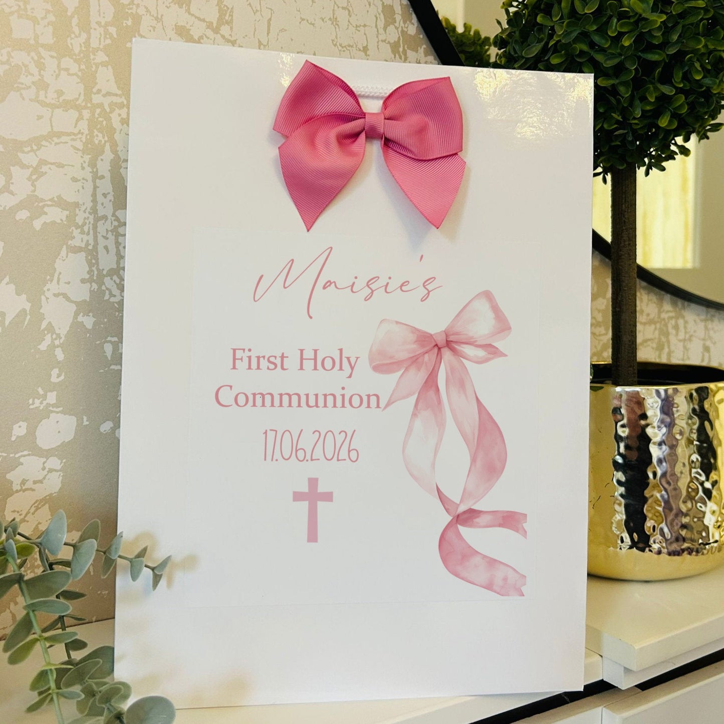 First Holy Communion Gift Bag Personalised with Name