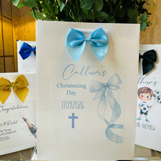 Christening Gift Bag Personalised with Name