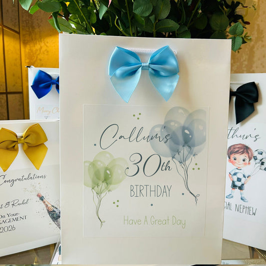 Birthday Gift Bag Personalised with Name