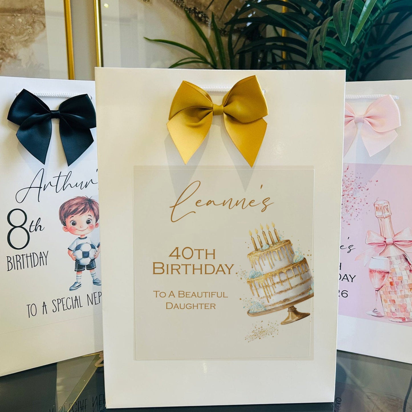 Birthday Gift Bag Personalised with Name