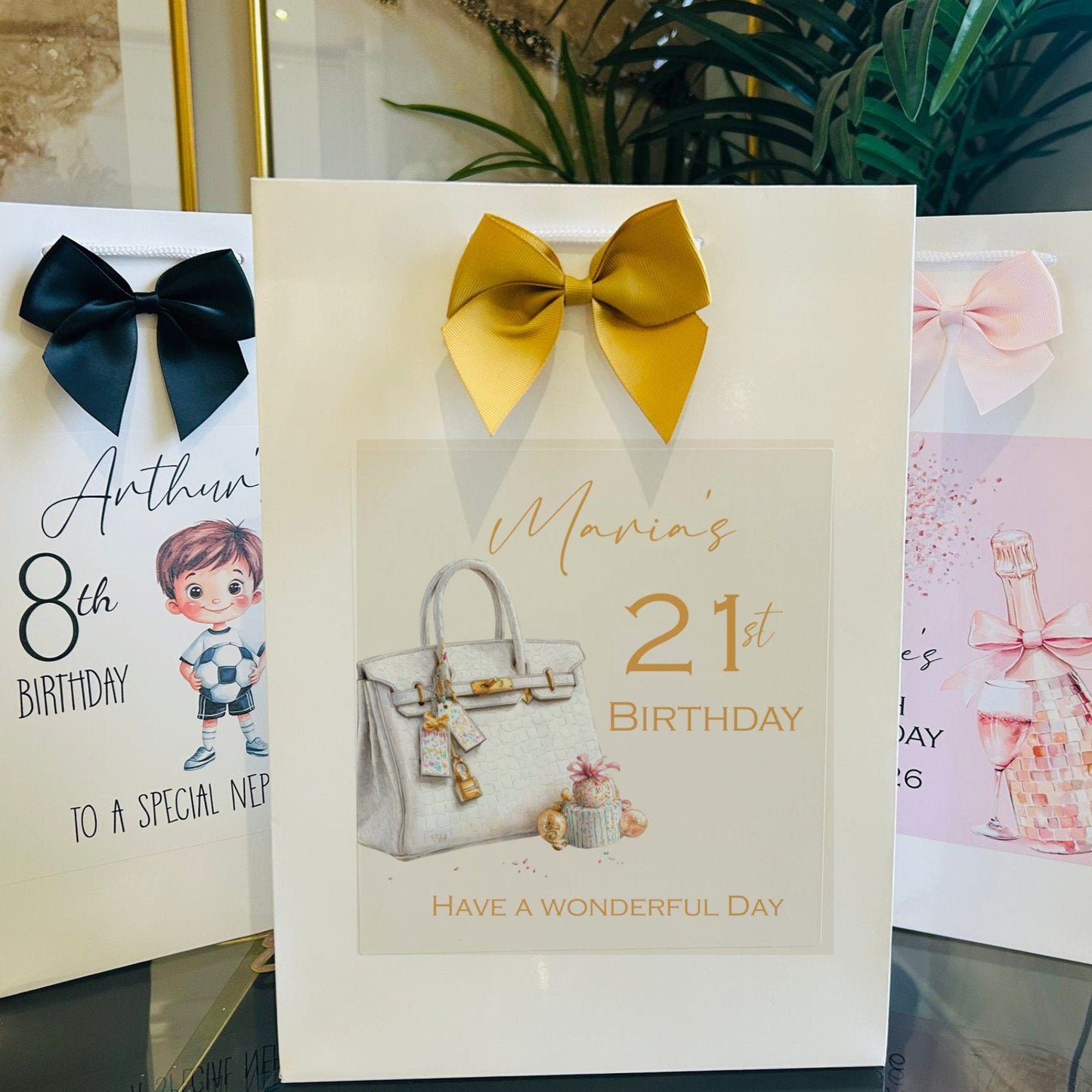 Birthday Gift Bag Personalised with Name