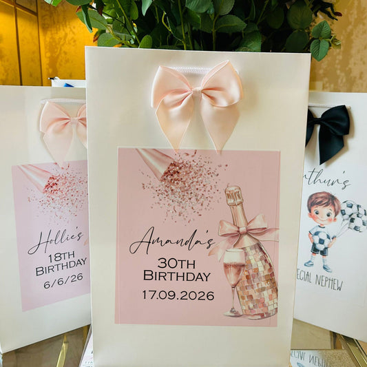 Birthday Gift Bag Personalised with Name