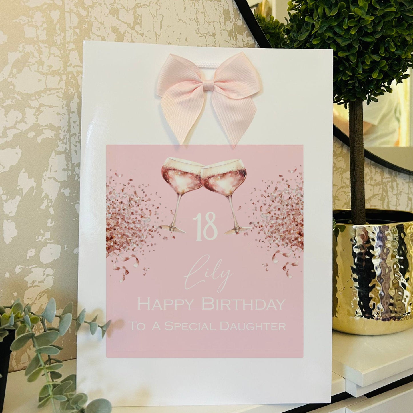 Birthday Gift Bag Personalised with Name
