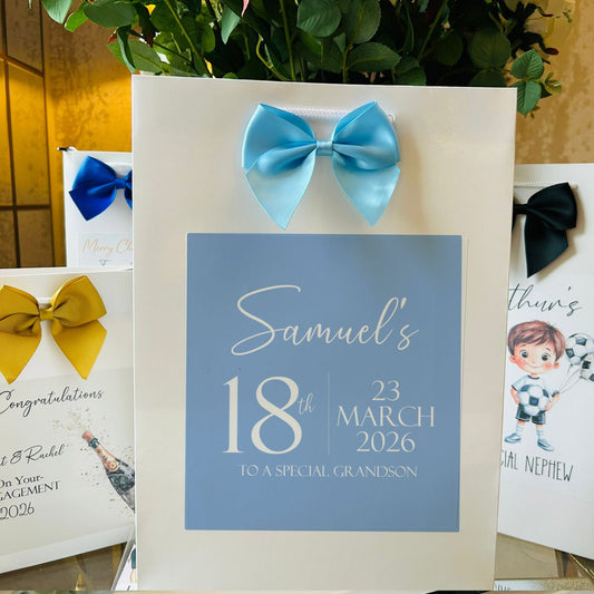 Birthday Gift Bag Personalised with Name