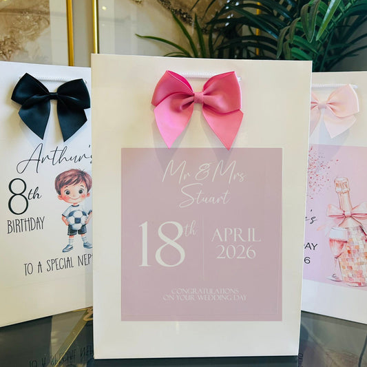 Wedding Gift Bag Personalised with Names
