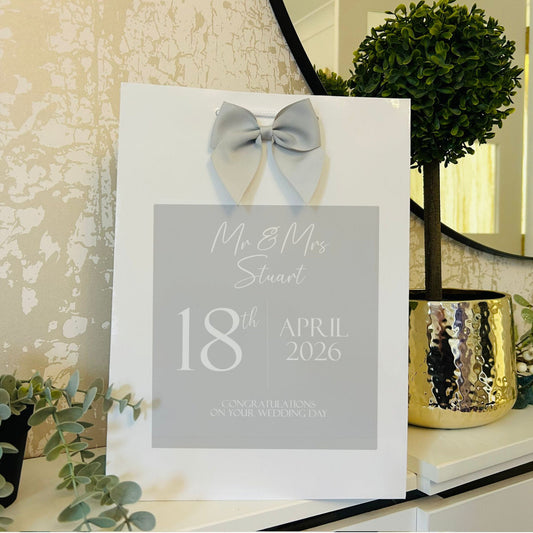 Wedding Gift Bag Personalised with Names