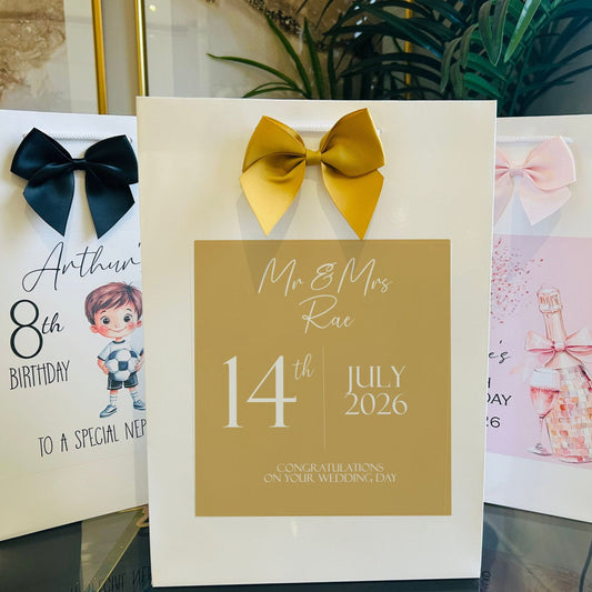 Wedding Gift Bag Personalised with Names