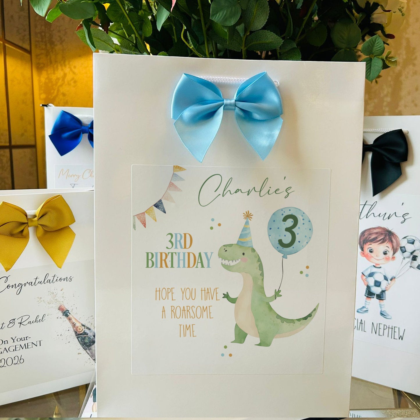 Children's Gift Bag Personalised with Name & Age