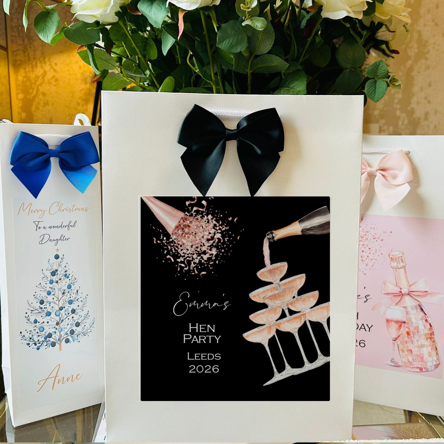 Birthday Gift Bag Personalised with Name