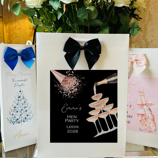 Birthday Gift Bag Personalised with Name