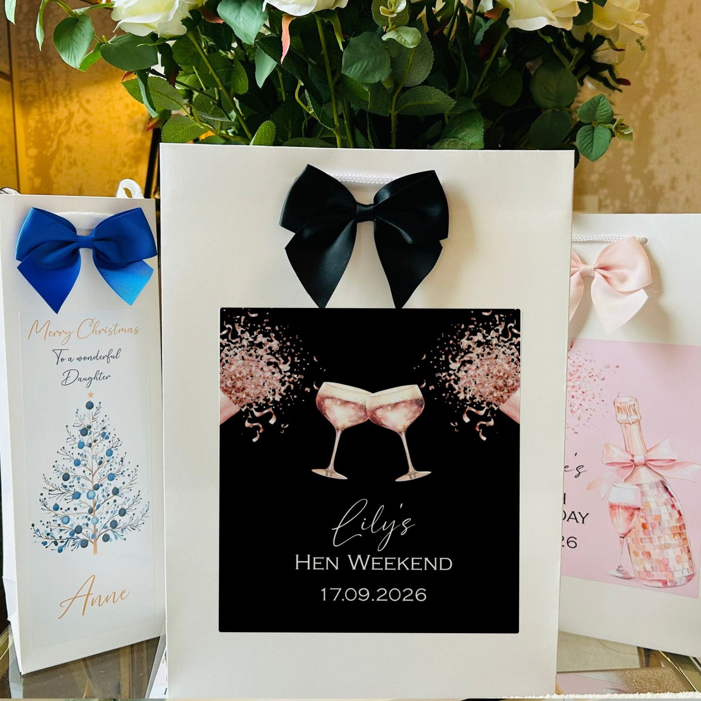 Birthday Gift Bag Personalised with Name
