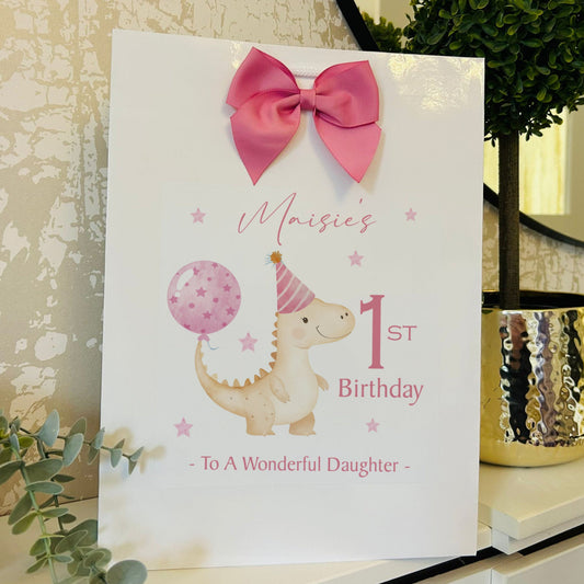 Baby Shower Gift Bag Personalised with Name