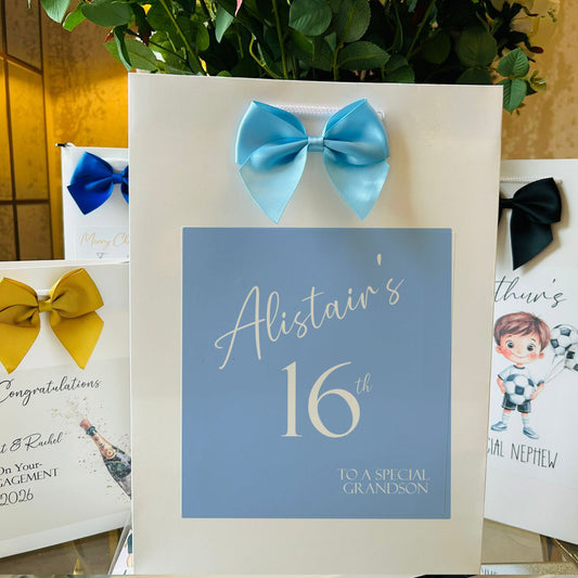Birthday Gift Bag Personalised with Name