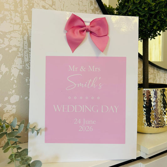 Wedding Gift Bag Personalised with Names