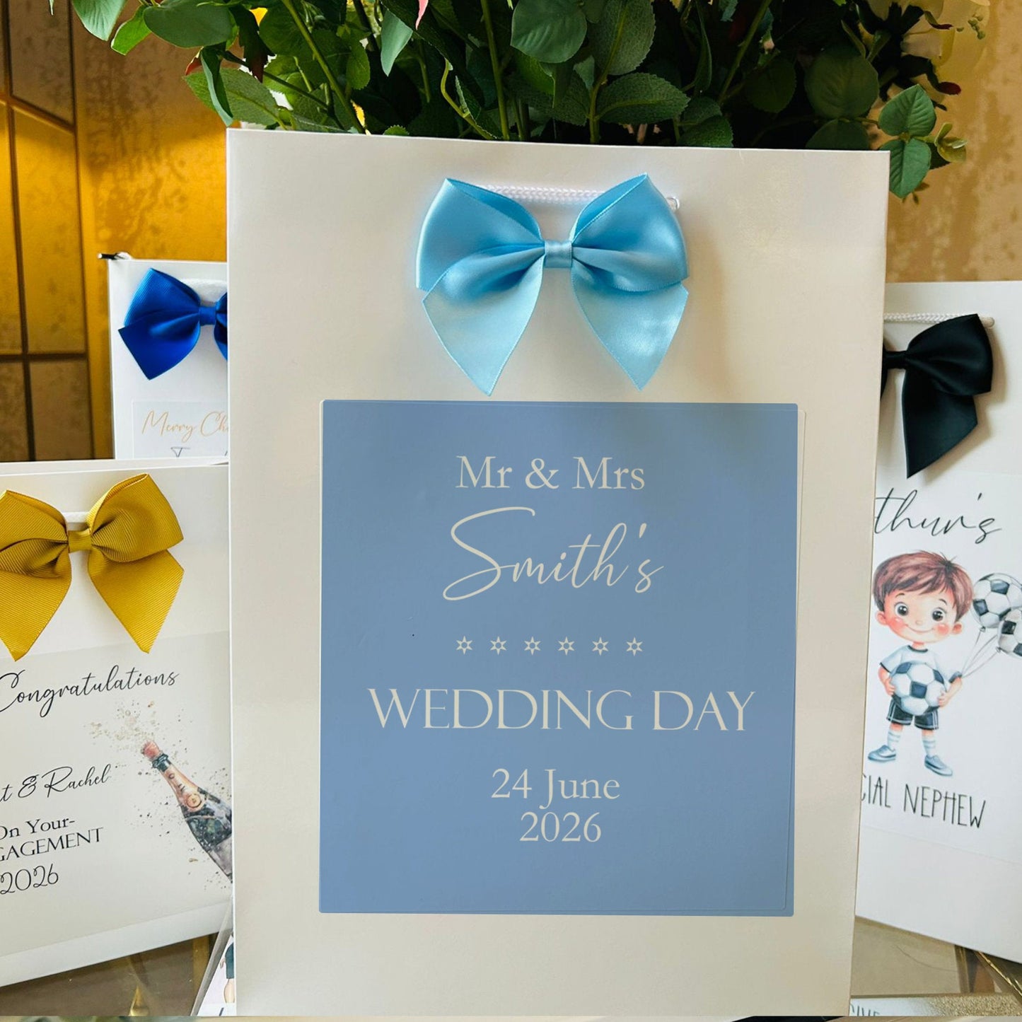 Wedding Gift Bag Personalised with Names