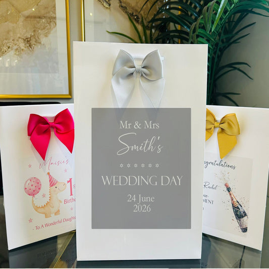 Wedding Gift Bag Personalised with Names