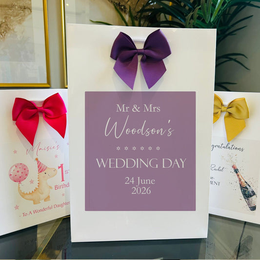 Wedding Gift Bag Personalised with Names