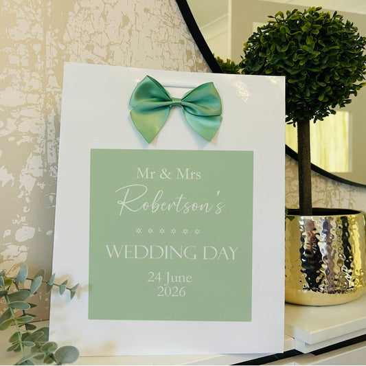 Wedding Gift Bag Personalised with Names