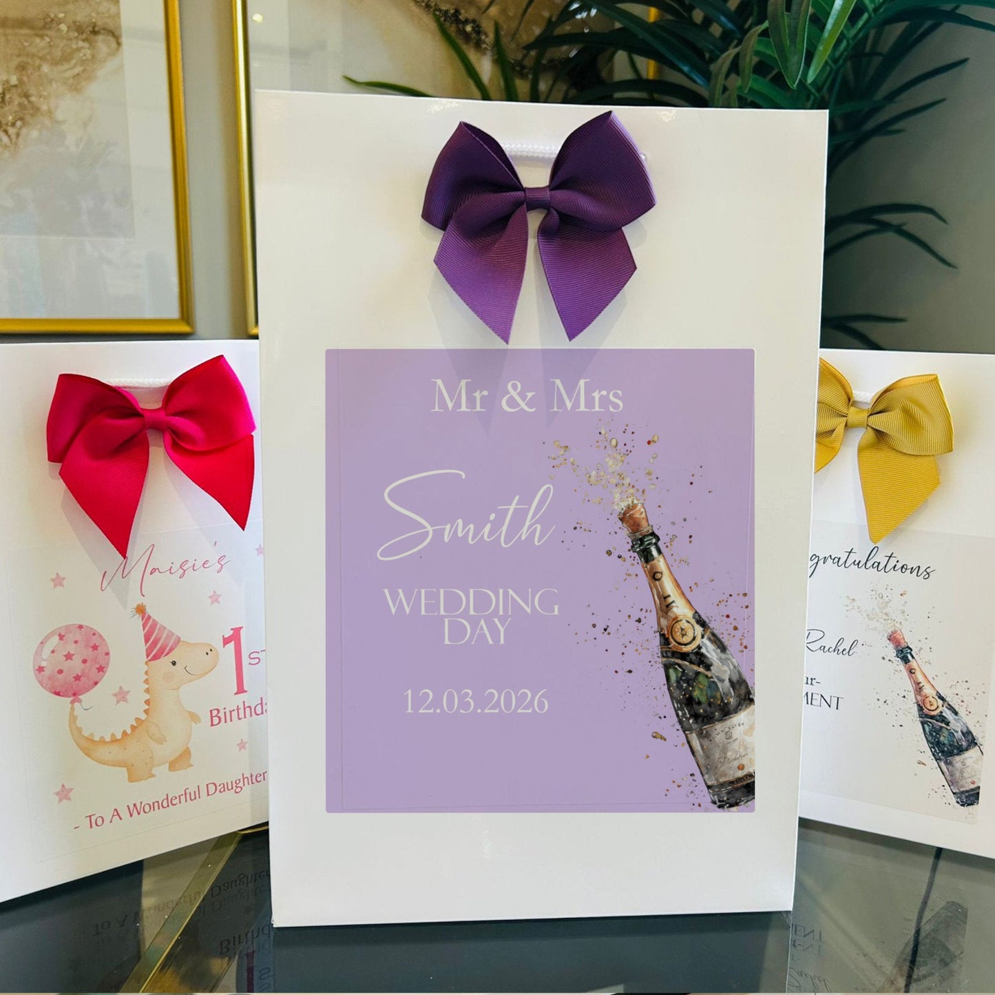 Wedding Gift Bag Personalised with Names