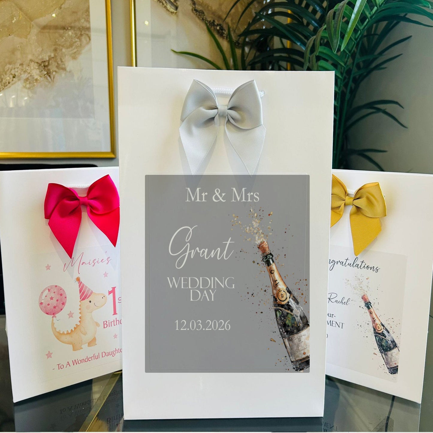 Wedding Gift Bag Personalised with Names