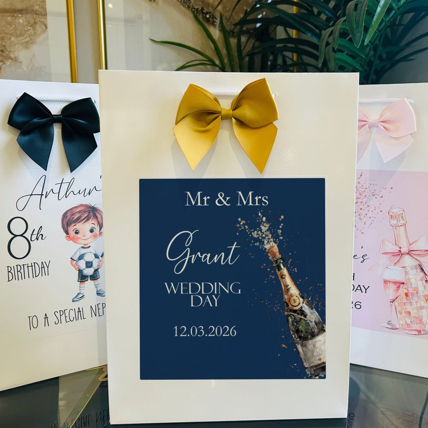 Wedding Gift Bag Personalised with Names