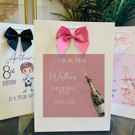 Wedding Gift Bag Personalised with Names