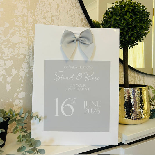 Engagement Gift Bag Personalised with Names