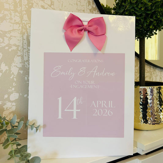 Engagement Gift Bag Personalised with Names