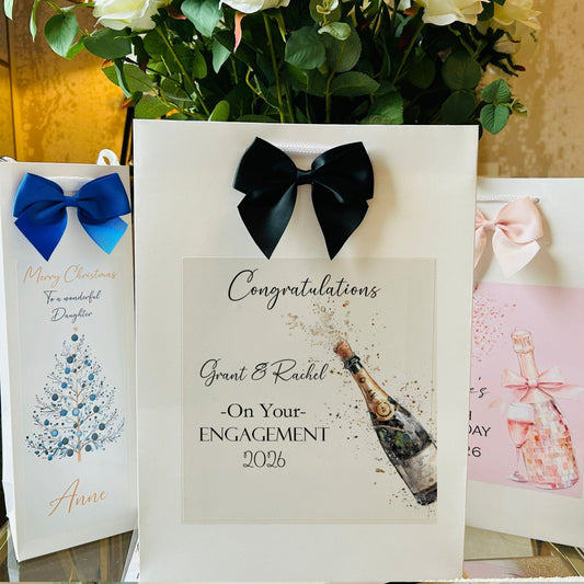 Engagement Gift Bag Personalised with Names