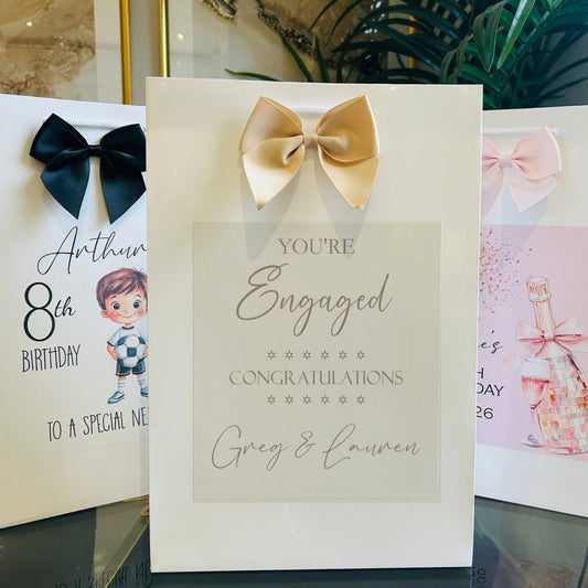 Engagement Gift Bag Personalised with Names