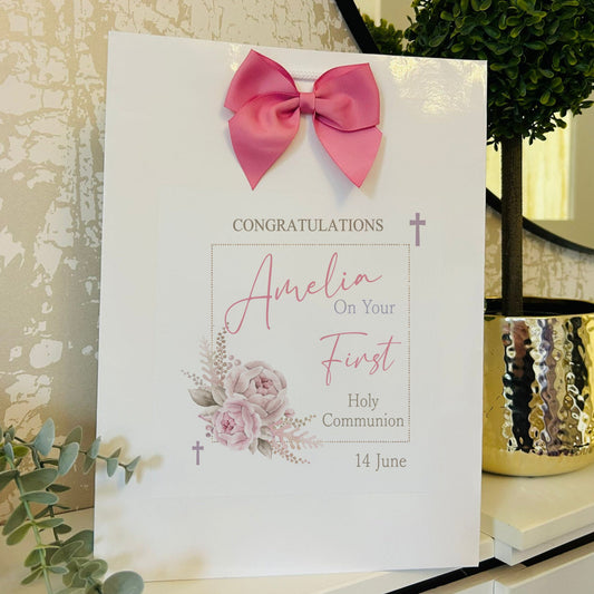 First Holy Communion Gift Bag Personalised with Name