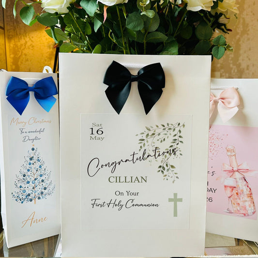 First Holy Communion Gift Bag Personalised with Name