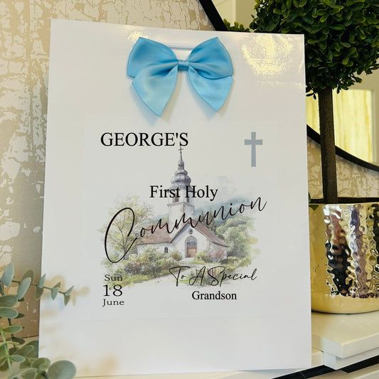 First Holy Communion Gift Bag Personalised with Name