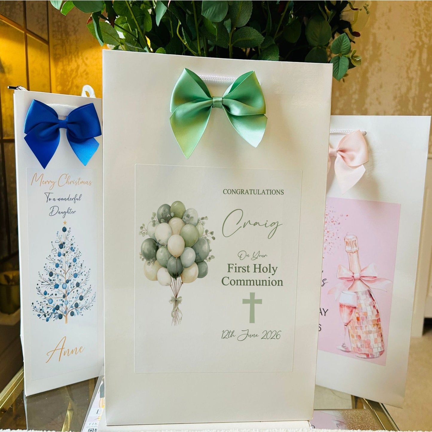First Holy Communion Gift Bag Personalised with Name