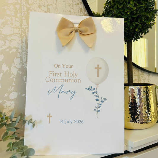 First Holy Communion Gift Bag Personalised with Name