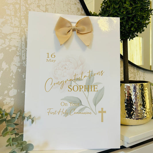 First Holy Communion Gift Bag Personalised with Name