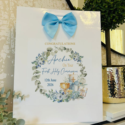 First Holy Communion Gift Bag Personalised with Name