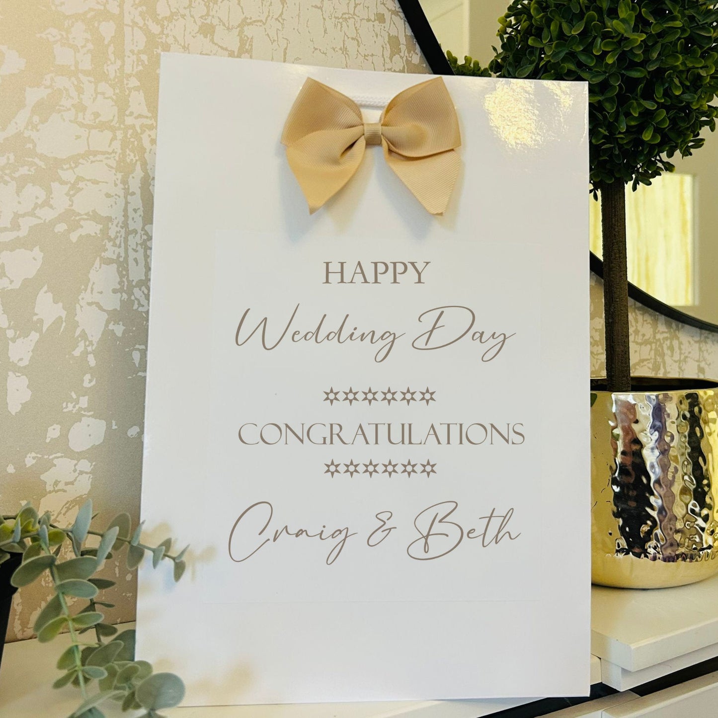 Personalised Wedding Gift Bag
