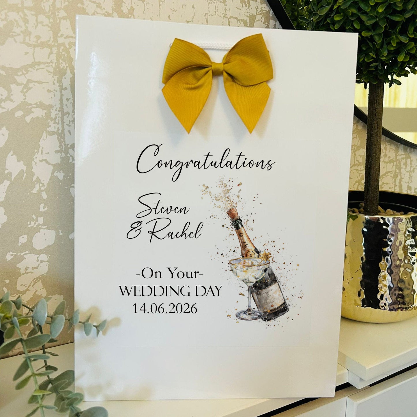 Personalised Wedding Gift Bag