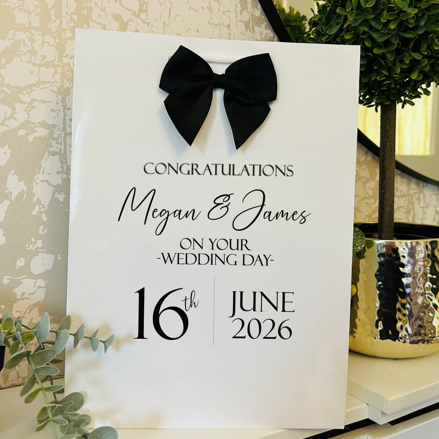 Personalised Wedding Gift Bag