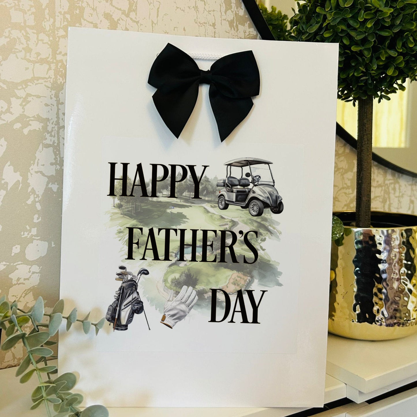 Fathers Day Gift Bag Personalised with Name