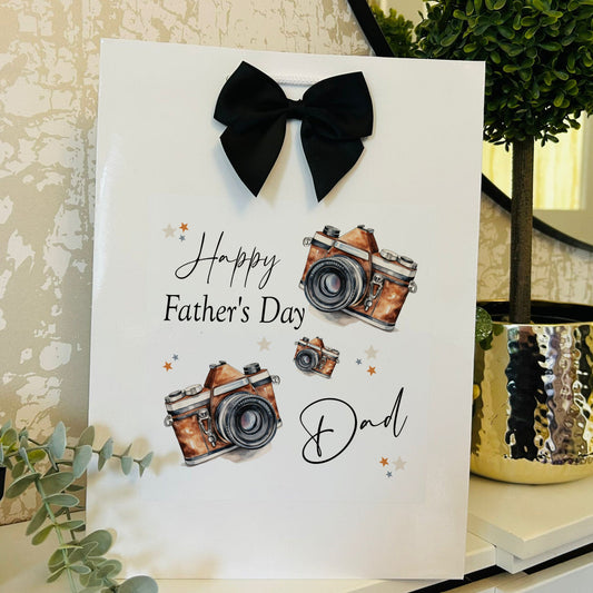 Fathers Day Gift Bag Personalised with Name