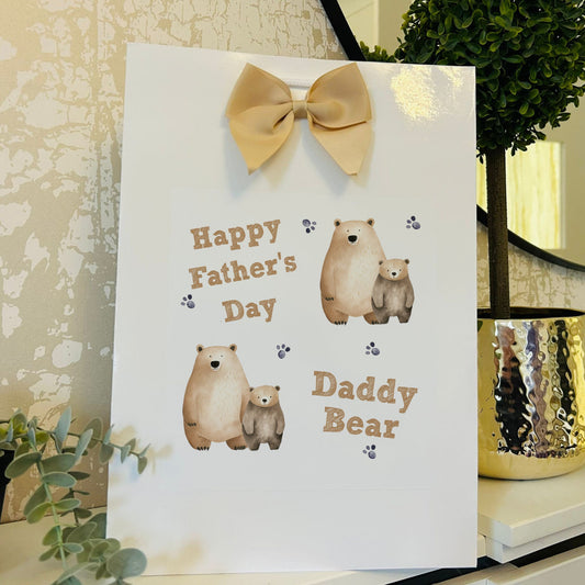 Fathers Day Gift Bag Personalised with Name
