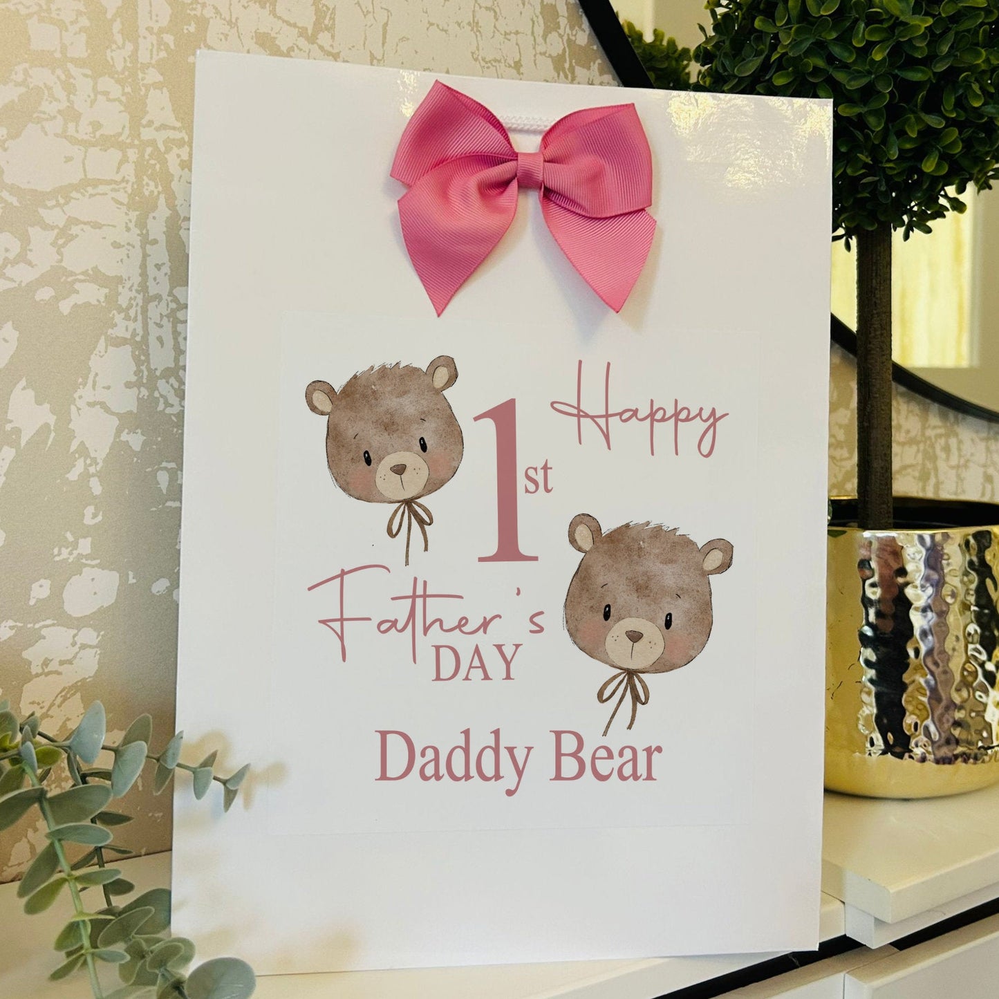 Fathers Day Gift Bag Personalised with Name